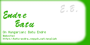 endre batu business card